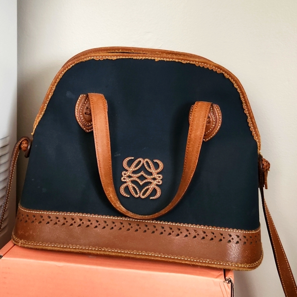 Amazing Price !!LOEWE bag 🎒 Blue and Tan
